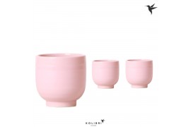 Keramische pot 19% Kolibri Home Glazed pink
