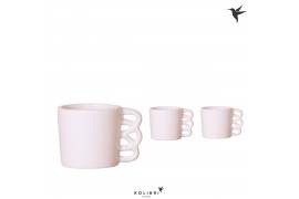 Keramische pot Kolibri Home Happy mug white 6cm