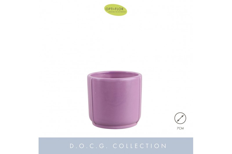 Keramische pot Lazio lilac ceramic 7cm 