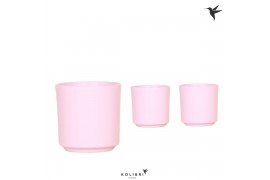 Keramische pot Kolibri Home Simplicity pink 12cm