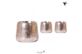 Keramische pot Kolibri Home Luxury silver