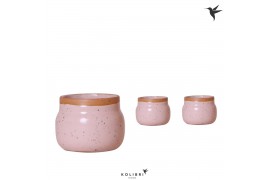 Keramische pot Kolibri Home Vintge bowl pink