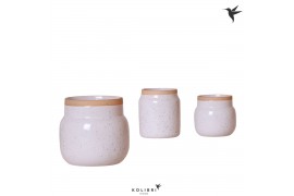 Keramische pot Kolibri Home Vintge bowl white