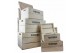 Decoration material set whiskey kisten wit (set van 5) 