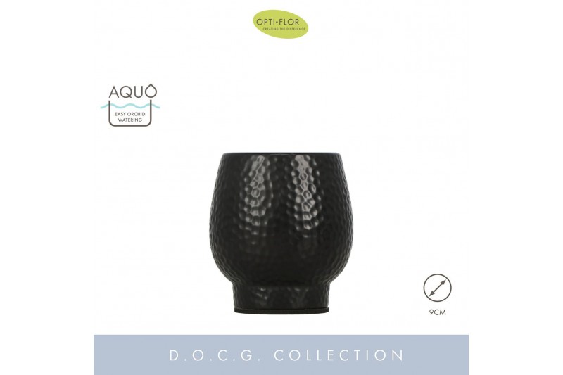 Keramische pot Abruzzo Black Aquo - 9cm Keramische pot Abruzzo Black Aquo - 9cm