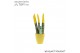 Sansevieria velvet touchz geel keramiek 