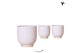 Keramische pot Kolibri home Glazed white 