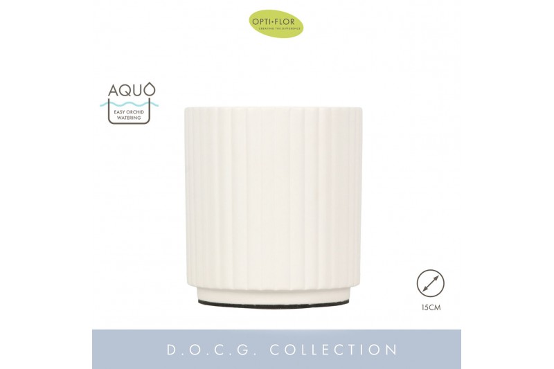 Keramische pot Molise White 15 cm Aquo 1 bl. 