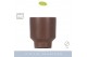 Keramische pot Emilia Brown 12 cm Aquo 1 bl. 