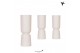 Keramische pot Kolibri Home Diabolo travertine fall 