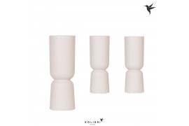 Keramische pot Kolibri Home Diabolo travertine fall