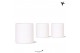 Keramische pot Kolibri Home Pastel white 
