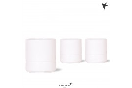 Keramische pot Kolibri Home Pastel white