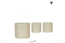 Keramische pot Kolibri Home Pastel pot green 12 cm