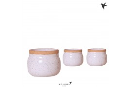 Keramische pot Kolibri Home Vintage Bowl white