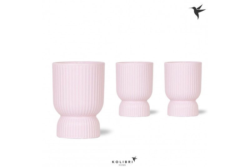 Keramische pot Kolibri Home Diabolo pink 