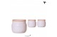 Keramische pot Kolibri Home Vintage Bowl pot white 12 cm 