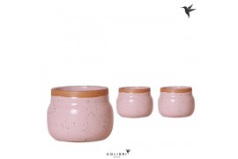 Keramische pot Kolibri Home Vintage Bowl pot pink