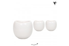 Keramische pot Kolibri home Bowl pot white