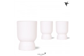 Keramische pot Kolibri Home Diabolo pot white 12 cm