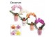 Phalaenopsis mix Boog - 2 tak, 14+ bloem - Dua Lipa keramiek - Party L 