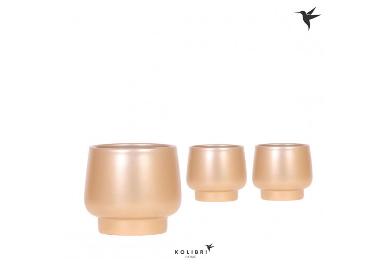 Keramische pot Kolibri Home Scandic pot gold 