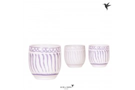 Keramische pot Kolibri Home Granada pot lila mix 9 cm
