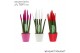 Sansevieria cylindrica velvet touchz® tainted love mix in keramiek rot 