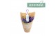 Campanula adansa purple hangpot in kraft 
