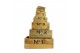 Decoration material set nummer kisten naturel (set van 6) 