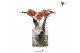 Phalaenopsis oranje Kolibri Orchids Roots orange in glas stolp 
