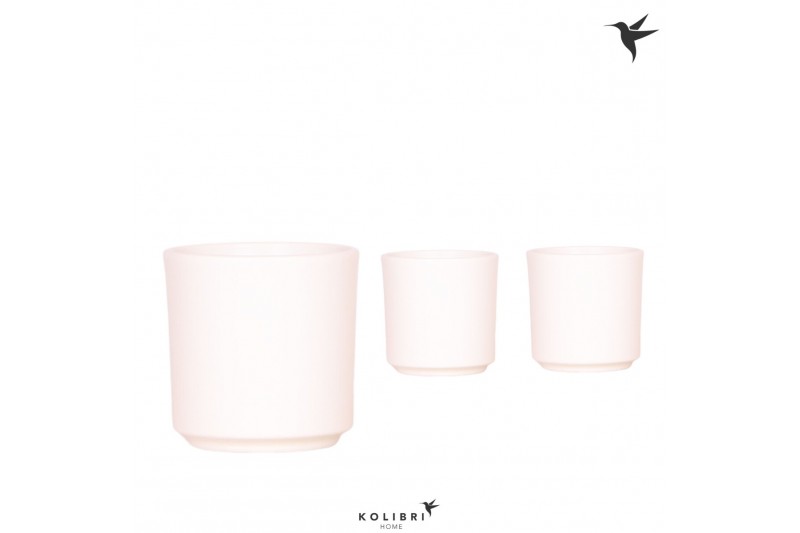 Keramische pot Kolibri Home Simplicity pot white 9 cm 