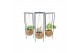 Kamerplanten mix groen Kokodama 12 cm Hanging Industrial Green mix 1 p 
