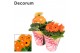 Gerbera flori line oranje 2+bl (div. kleurtinten) potcover Decorum 