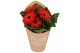 Gerbera flori line rood in Pure Blooms draagtas eco 