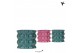 Keramische pot Kolibri Home Cotton pot green mix 