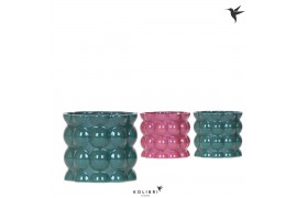 Keramische pot Kolibri Home Cotton pot green mix