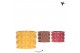 Keramische pot Kolibri Home Cotton pot yellow mix 