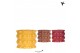Keramische pot Kolibri Home Cotton pot yellow mix 