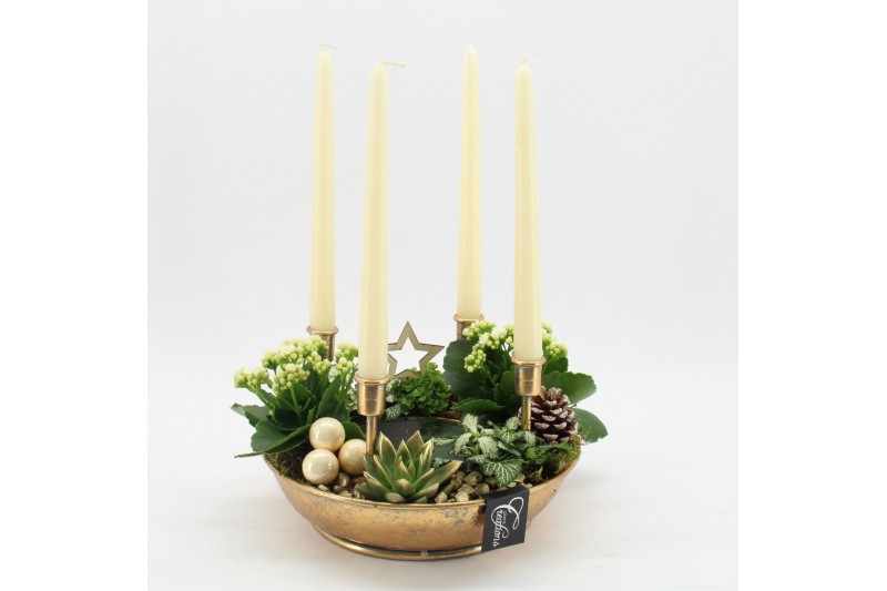 Arrangementen kerst ADV-2502W Advent creatie 6 pp 