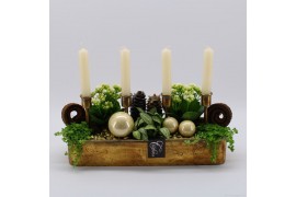 Arrangementen kerst ADV-2503W Advent creatie 5 pp