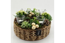 Arrangementen kerst ADV-2519W Advent creatie 6 pp