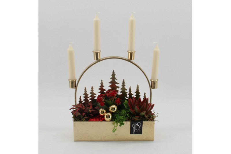 Arrangementen kerst ADV-2501R Advent creatie 4 pp 