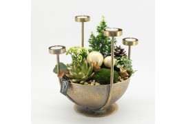 Arrangementen kerst ADV-2505W Advent creatie 4 pp