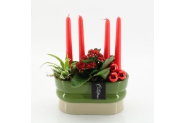 Arrangementen kerst ADV-2516R Advent creatie 2 pp