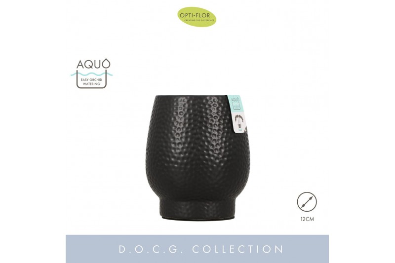 Keramische pot Abruzzo Black 12 cm Aquo 