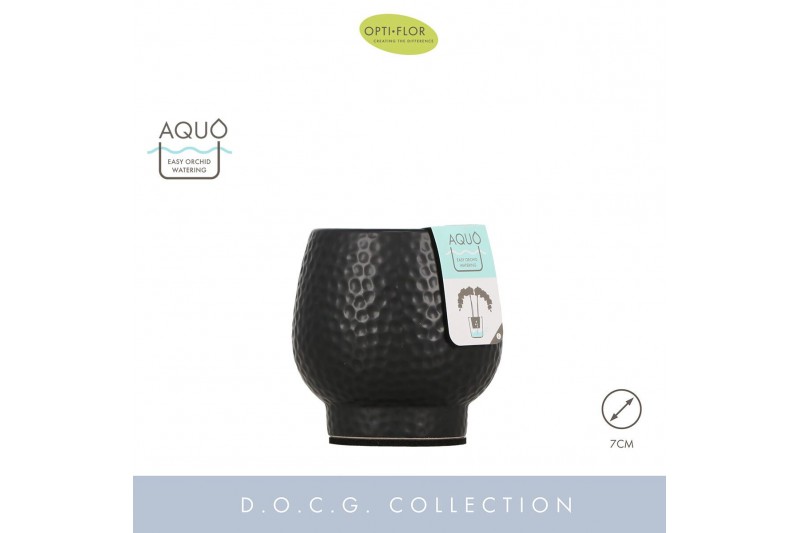 Keramische pot Abruzzo Black 7 cm Aquo250 