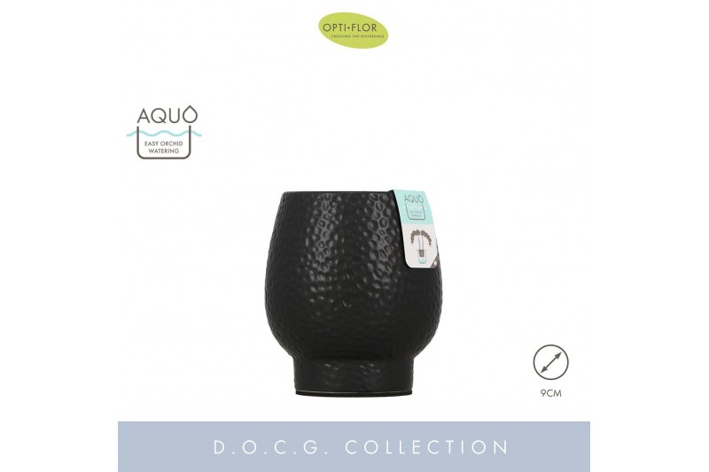 Keramische pot Abruzzo Black 9 cm Aquo 