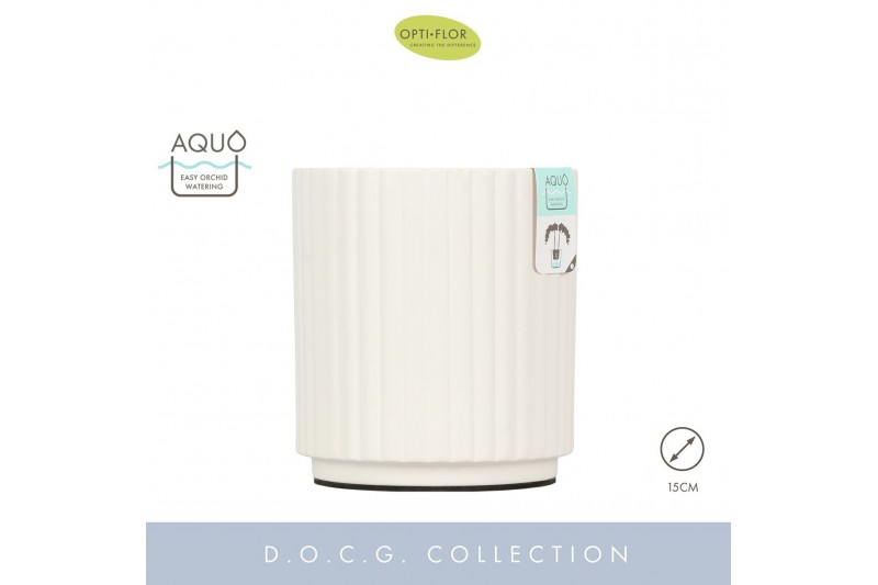 Keramische pot Molise White 15 cm Aquo 