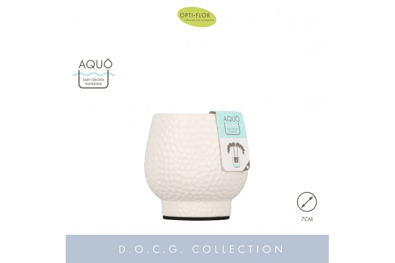 Keramische pot Abruzzo White 7 cm Aquo 250 